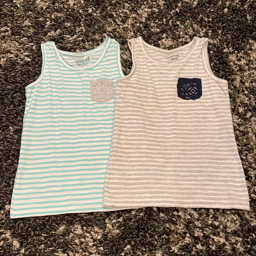 2 Jumping Beans Girls Tank Tops Size 6